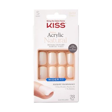 KISS&reg; Salon Acrylic Wide Natural Nails in Rare. View a larger version of this product image.