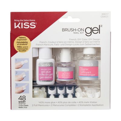 KISS&reg; Brush-On Gel Nail Kit