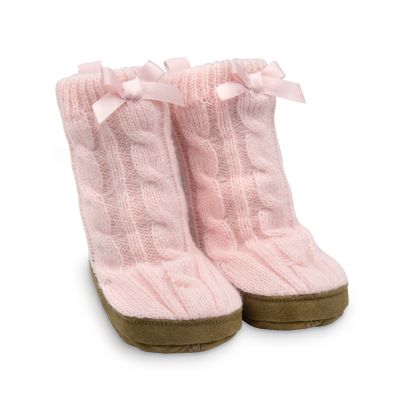 goldbug&trade; Cable Knit Slipper in Pink