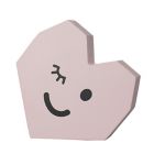 Alternate image 2 for H for Happy&trade; Wooden Valentine's Day Winky Heart Decorative Accent in Red/Pink