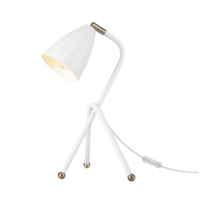 The Novogratz Aiden 16" Desk Lamp in Matte White