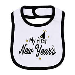 Baby Starters® "My First New Year's" Bib in White