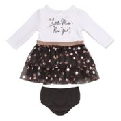 Start-Up Kids&reg; Size 2T Little Miss New Year 2-Piece Dress and Diaper Cover Set