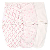 aiden +anais&reg; essentials Size 0-3M 3-Pack Arts and Crafts Wrap Swaddles in Pink