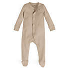 Alternate image 0 for Colored Organics Size 0-3M Skylar Organic Cotton Footed Sleeper in Clay