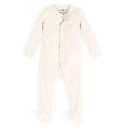 Colored Organics Size 3-6M Skylar Organic Cotton Footed Sleeper in Natural