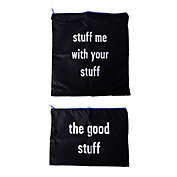 Day In Day Out Travel Wet Pouches in Black (Set of 2)