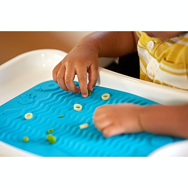 The First Years&trade; Finger Foods Placemat in Blue. View a larger version of this product image.