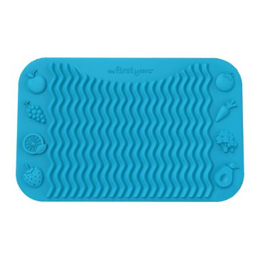 The First Years&trade; Finger Foods Placemat in Blue. View a larger version of this product image.