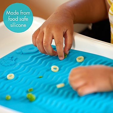 The First Years&trade; Finger Foods Placemat in Blue. View a larger version of this product image.