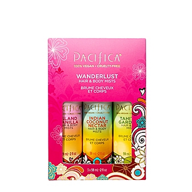 Pacifca&reg; Wanderlust 3-Piece Hair and Body Mist Travel Set. View a larger version of this product image.