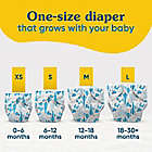 Alternate image 4 for Charlie Banana One Size Reusable Cloth Diaper with 2 Inserts in Twinkle Star White