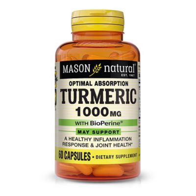 Mason Natural&reg; 60-Count Optimal Absorption Turmeric with Bioperine&reg; Capsules