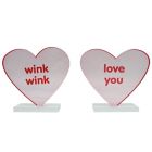 Alternate image 0 for H for Happy&trade; Valentine's Day Assorted Conversation Heart Decorative Tabletop Sign
