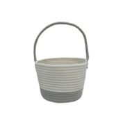 H for Happy&trade; Fabric Easter Basket in Grey
