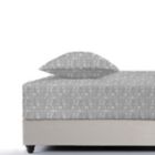 Alternate image 2 for Simply Essential&trade; Microfiber Twin Sheet Set in Grey Chevron