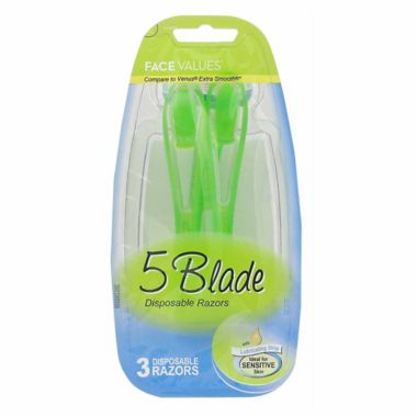 Harmon&reg; Face Values&reg; 3-Count 5-Blade Disposable Razor for Women. View a larger version of this product image.