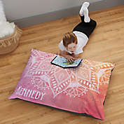 Mandala Personalized 30-Inch x 40-Inch Floor Pillow