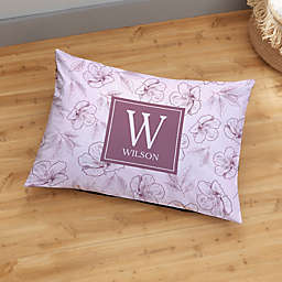 Custom Pattern Monogram Personalized 22.5-Inch x 30-Inch Floor Pillow