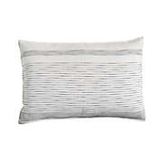 DKNYpure&reg; Woven Stripe Pillow Sham in Ivory/Black