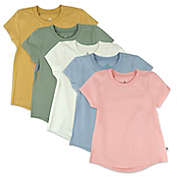 Honest&reg; 5-Pack Organic Cotton Short Sleeve T-Shirts in Blue