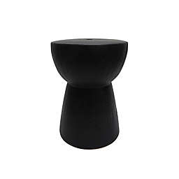 Ceramic Accent Table in Black