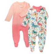 The Honest Company&reg; 2-Pack Magic Butterfly Organic Cotton Sleep &amp; Plays in Pink