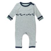 The Honest Company&reg; Organic Cotton Reversible Coverall in Navy/Teal/Grey