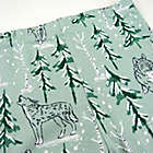 Alternate image 1 for Honest&reg; Size 3T 4-Piece Plaid/Wolf Organic Cotton Long Sleeve PJ Set in Green/Multi