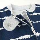 Alternate image 1 for Honest&reg; 2-Pack Striped Organic Cotton Snug-Fit Footed Pajamas in Navy/Grey