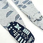 Alternate image 2 for Honest&reg; 2-Pack Striped Organic Cotton Snug-Fit Footed Pajamas in Navy/Grey