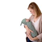 Alternate image 2 for Itzy Ritzy&reg; Cutie Cocoon&trade; Size 0-3M Mudcloth 2-Piece Cocoon and Hat Set in Sage