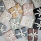 Alternate image 3 for Mushie Knitted Honeycomb Baby Blanket in Desert Rose