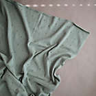 Alternate image 1 for Mushie Knitted Pointelle Baby Blanket in Sage M&eacute;lange