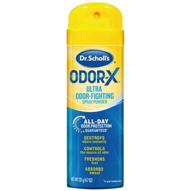 Dr. Scholl's&reg; 4.7 oz. Odor-X Ultra Odor-Fighting Spray Powder. View a larger version of this product image.