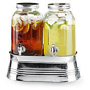 Style Setter 3-Piece Classic Farmhouse Beverage Dispensers with Stand Set