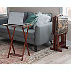 Alternate image 13 for Tray Table Set in Marble Brown