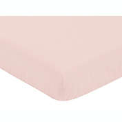 Sweet Jojo Designs&reg; Floral Fitted Crib Sheet in Rose Pink