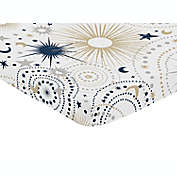 Sweet Jojo Designs&reg; Celestial Mini Fitted Multicolor Crib Sheet