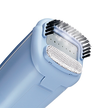 Conair&reg; Handheld Fabric Steamer in White/Blue. View a larger version of this product image.