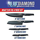 Alternate image 1 for Blue Diamond&trade; Sharp Stone 4-Piece Knife Set