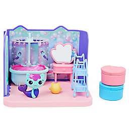 Gabby's Dollhouse 10-Piece MerCat Primp and Pamper Bathroom Play Set