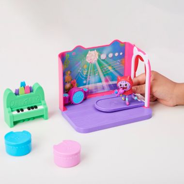 Gabby&#39;s Dollhouse 7-Piece DJ Catnip Groovy Music Room Play Set. View a larger version of this product image.