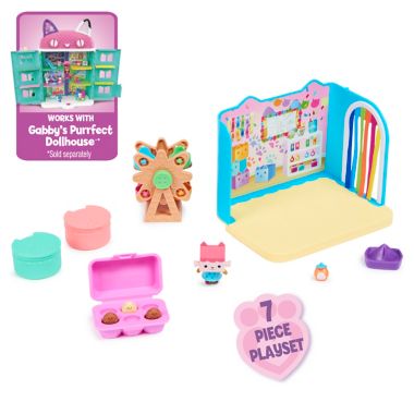 Gabby&#39;s Dollhouse 7-Piece Baby Box Craft-a-riffic Room Play Set. View a larger version of this product image.