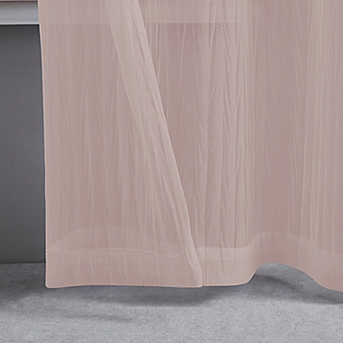 Juicy Couture&reg; Marnie 84-Inch Light Filtering Window Curtain Panels in Blush (Set of 2). View a larger version of this product image.