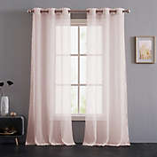 Juicy Couture&reg; Marnie 84-Inch Light Filtering Window Curtain Panels in Blush (Set of 2)