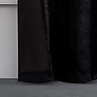 Alternate image 2 for Juicy Couture&reg; 84-Inch Room Darkening Window Curtain Panels in Black (Set of 2)
