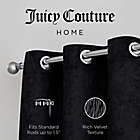 Alternate image 6 for Juicy Couture&reg; 84-Inch Room Darkening Window Curtain Panels in Black (Set of 2)