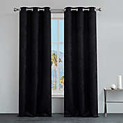 Juicy Couture&reg; 84-Inch Room Darkening Window Curtain Panels in Black (Set of 2)