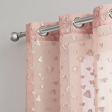 Juicy Couture&reg; Ethel 84-Inch Light Filtering Window Curtain Panels in Pink (Set of 2). View a larger version of this product image.